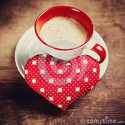 Coffee is done with love for sweet one. Stock Photo