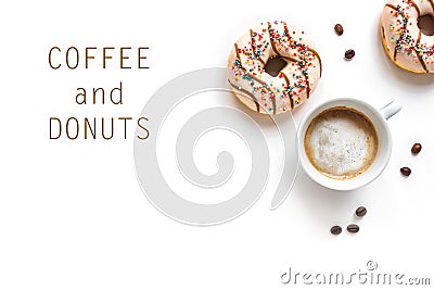 Coffee and Donuts Stock Photo