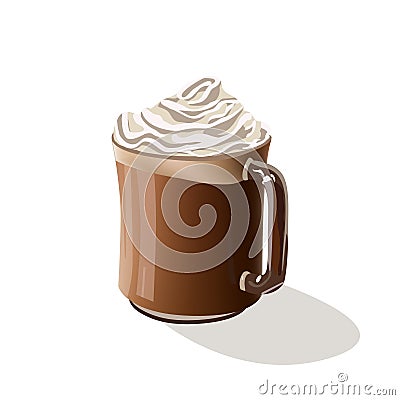 Coffee drink Mocha Vector Illustration