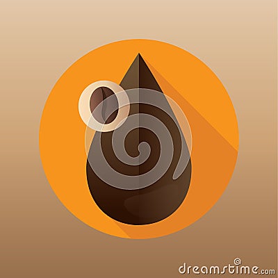 coffee drop. Vector illustration decorative design Vector Illustration