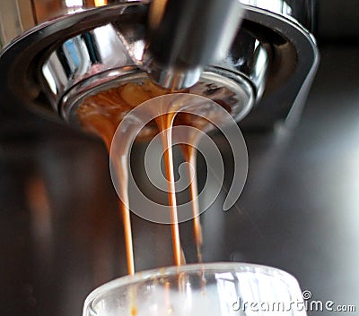 Coffee espresso shot coffee shop Stock Photo