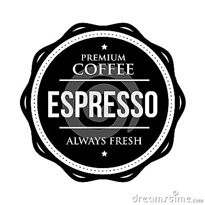 Coffee Espresso vintage stamp Vector Illustration