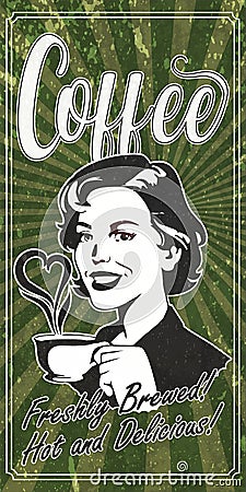 coffee freshly brewed Vector Illustration