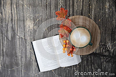 Coffee with a good book Stock Photo