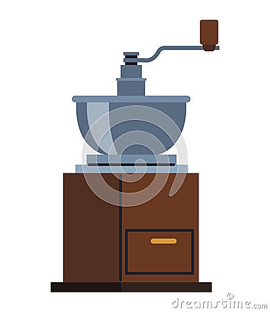 coffee grinder kitchen utensil Vector Illustration