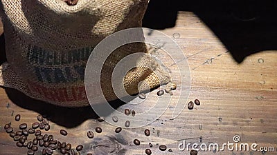 Coffee in Gunny-Bag Stock Photo