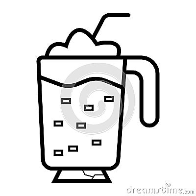 Coffee icon vector Cartoon Illustration