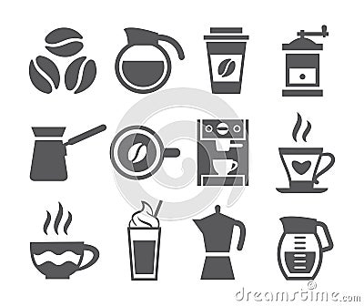 Coffee icons Vector Illustration