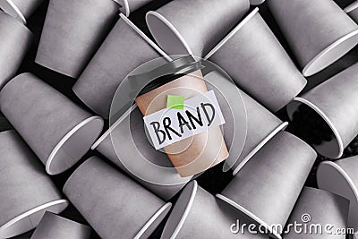 Coffee identity and branding concept Stock Photo