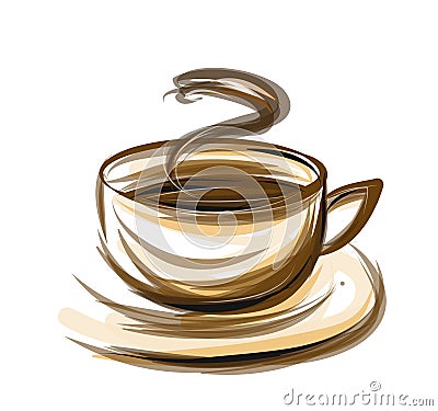 Coffee illustration Vector Illustration