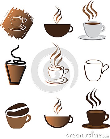 Coffee illustration set Vector Illustration