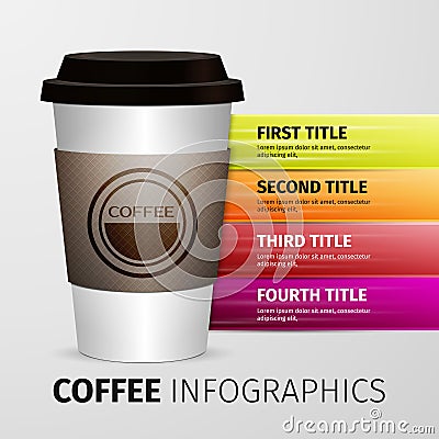 Coffee infographics Vector Illustration