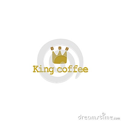 COFFEE KING LOGO Vector Illustration