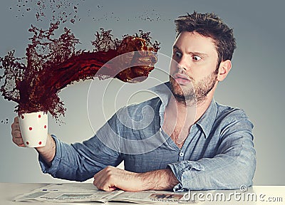 Coffee knock out Stock Photo