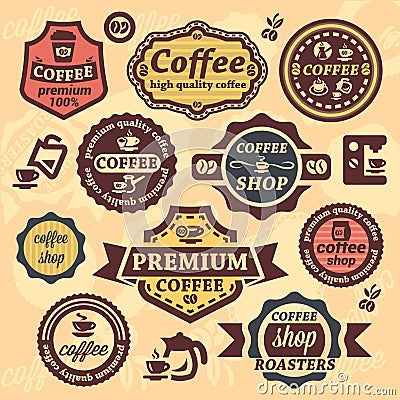 Coffee labels Vector Illustration