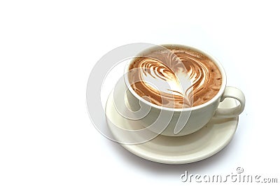 Coffee latte art Stock Photo