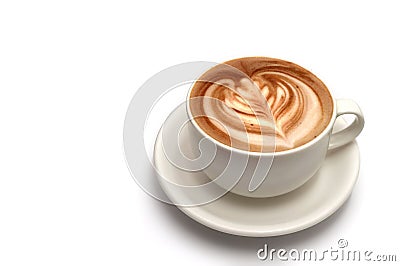 Coffee latte art Stock Photo