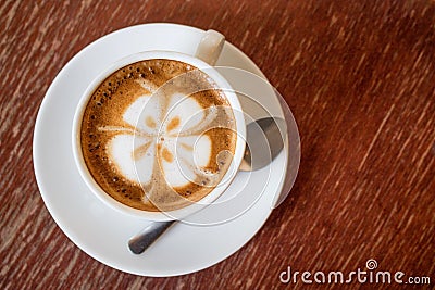 COFFEE LATTE Stock Photo