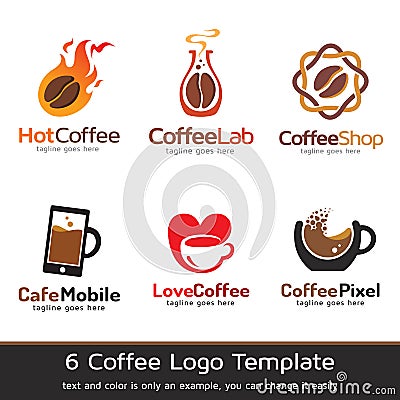Coffee Logo Template Design Vector Vector Illustration