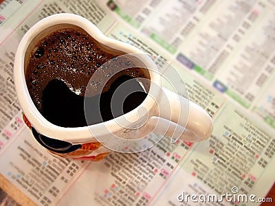 Coffee with love Stock Photo