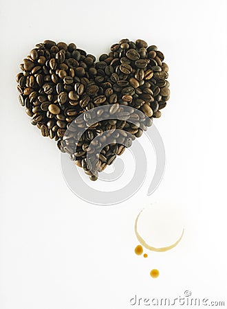 Coffee in love Stock Photo