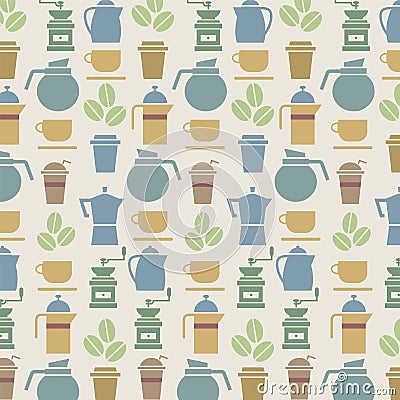 Coffee Lover Background. Vector Illustration