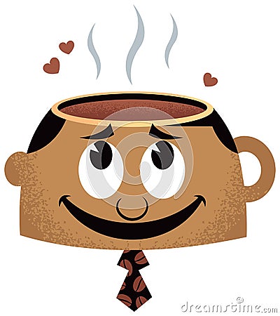 Coffee Lover Concept Vector Illustration