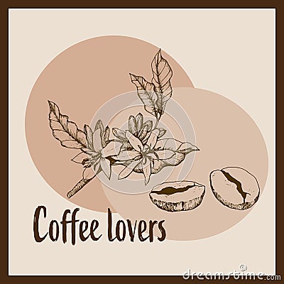 Coffee lovers Vector Illustration