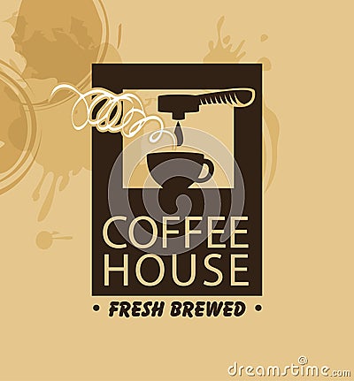 Coffee machine and a cup Vector Illustration