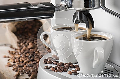 Coffee machine Stock Photo