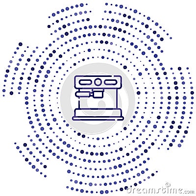 coffee maker vector icon. coffee maker editable stroke. coffee maker linear symbol for use on web and mobile apps, logo, print Vector Illustration
