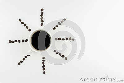 Coffee makes us feel good concept Stock Photo