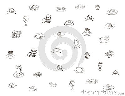 Coffee meals theme Vector Illustration