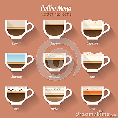 Coffee menu icon Vector Illustration