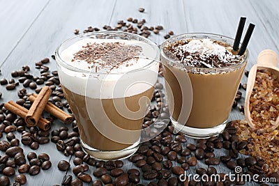Coffee milk Stock Photo