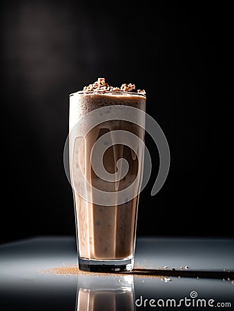 Coffee milkshake - ai image Stock Photo