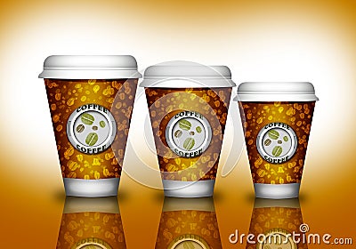 Coffee paper cup Stock Photo