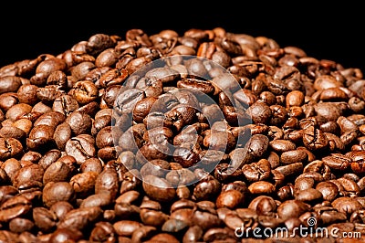 Coffee pile Stock Photo