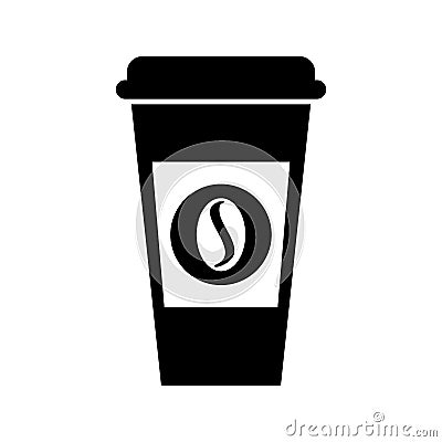 Coffee plastic cup icon Vector Illustration