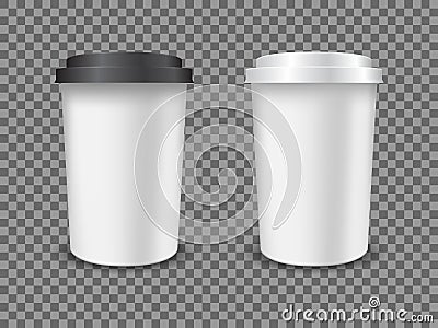 Coffee plastic cup Vector Illustration