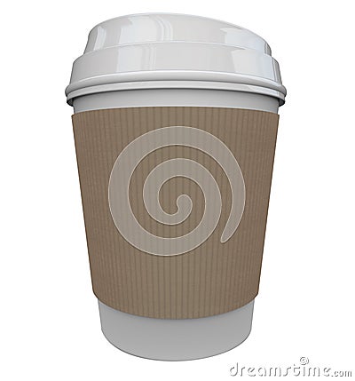 Coffee Plastic Cup Morning Java Drink Caffeine Blank Copy Space Stock Photo