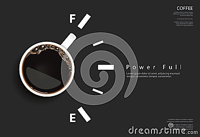 Coffee Poster Advertisement Flayers Vector Illustration