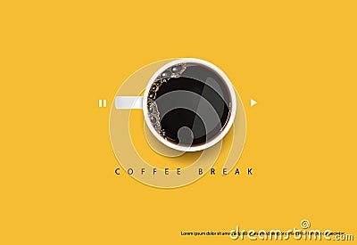 Coffee Poster Advertisement Flayers Vector Illustration