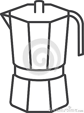 Coffee Pot. Coffeepot. Breakfast. Coffee Shop Design Template Stock Photo