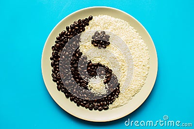 Coffee and Rice Stock Photo