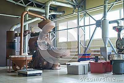 Coffee Roasting Machines Stock Photo