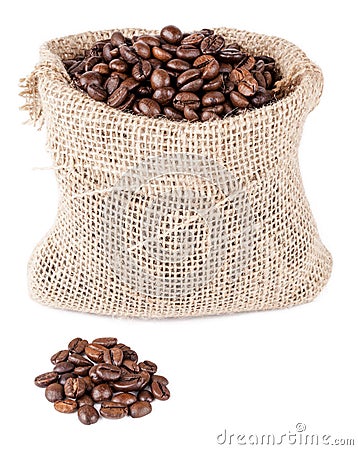 Coffee sack Stock Photo