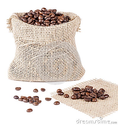 Coffee sack Stock Photo