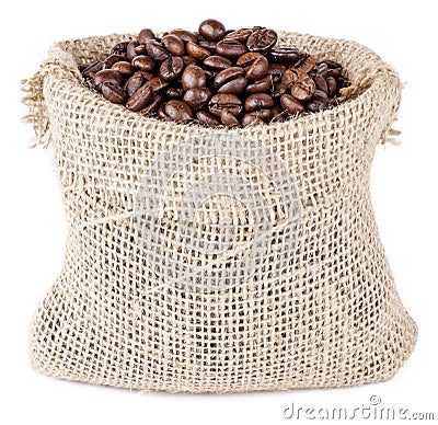 Coffee sack Stock Photo