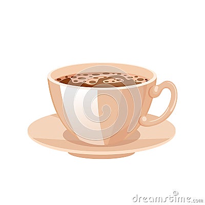 coffee saucer cartoon vector illustration Cartoon Illustration